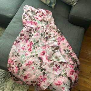 Adrianna Papell Pink Floral Dress